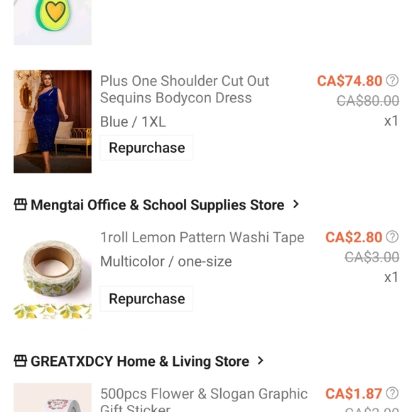 NWT Gorgeous Royal Blue One-Shoulder BodyCon Sequin Cocktail Dress 1X - Picture 6 of 6